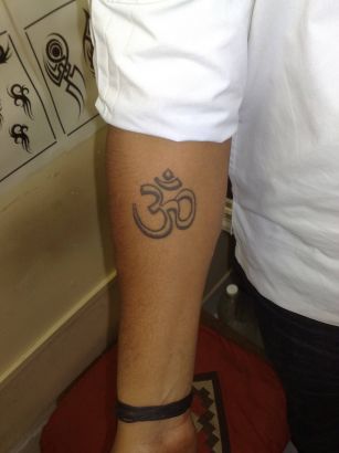 Om Hand Tattoo